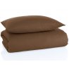 Súprava posteľnej bielizne BedTex Exclusive Collection v hnedej farbe. Je vyrobená zo 100% bavlny v spracovaní Renforcé, čo zaisťuje odolnosť a jemnosť. Farbenie reaktívnymi farbami garantuje trvanlivosť a stálosť farieb. Rozmer prikrývky 140 x 200 cm, vankúš 70 x 90 cm. Praktické zapínanie na zips.