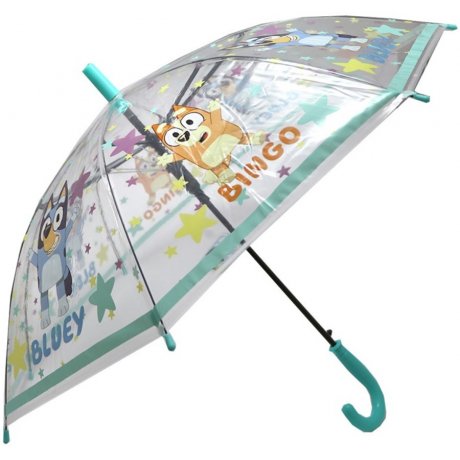 Detský vystreľovací transparentný dáždnik Bluey