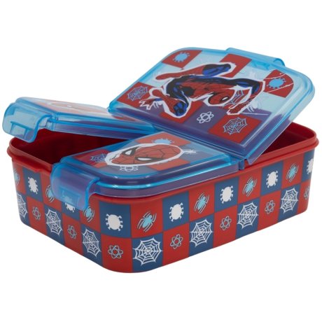 Multibox na desiatu Spiderman Arachnid s 3 priehradkami