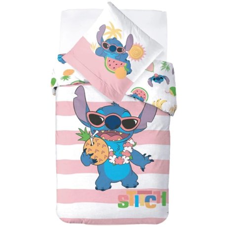 Detské bavlnené posteľné obliečky Lilo & Stitch - Letný koktail