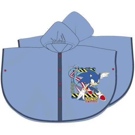Chlapčenská pláštenka / pončo s kapucňou Ježko Sonic