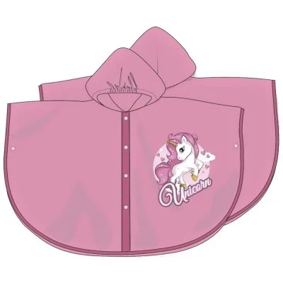 Dievčenská pláštenka / pončo s kapucňou Unicorn
