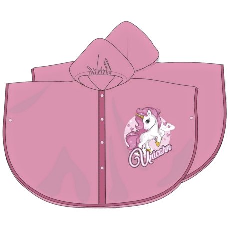 Dievčenská pláštenka / pončo s kapucňou Unicorn