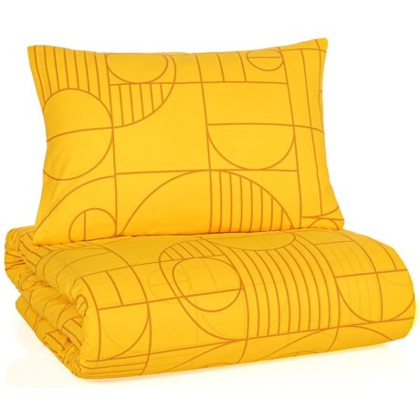 Bavlnené posteľné obliečky Geo Ray Flower