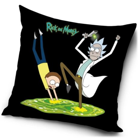 Obliečka na vankúš Rick and Morty - Brána do tretej dimenzie