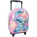 Detský cestovný 3D batoh na kolieskach Stitch a Scrump