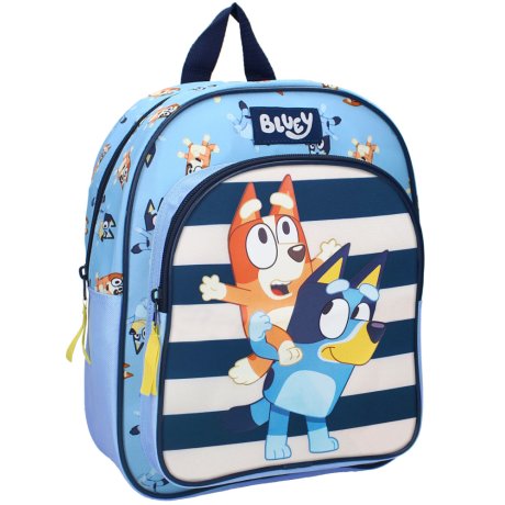 Detský batoh s predným vreckom Bluey a Bingo