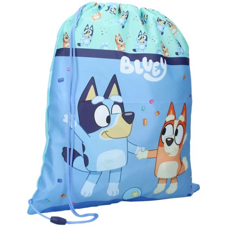 Detské vrecko na prezuvky / vak na chrbát Bluey a Bingo
