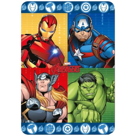 Detská flísová deka Avengers