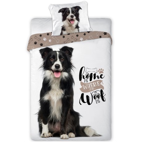 Bavlnené posteľné obliečky Border kólia