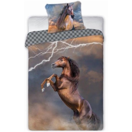 Bavlnené posteľné obliečky kôň Arabský plnokrvník