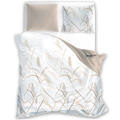 Saténové posteľné obliečky Boho - Prírodná elegancia