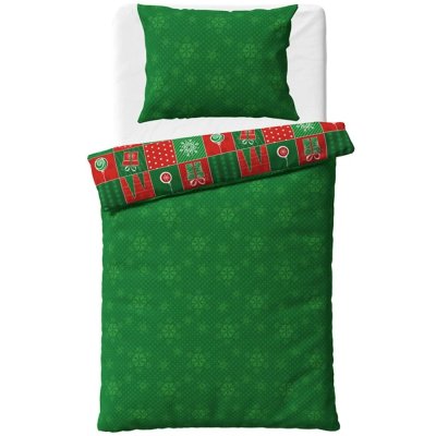 Bavlnené posteľné obliečky - Vianočný Patchwork