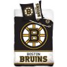 Hokejové obliečky NHL Boston Bruins z mäkkého mikroplyšu potešia každého fanúšika tohto legendárneho tímu. Lícnu stranu zdobí veľké logo Bruins, druhú stranu menšie logá na čiernom podklade. Obliečky sú zamatovo jemné, hrejivé a ideálne pre zimné obdobie. Zapínanie na zips. Rozmery 140 x 200 cm + 70 x 90 cm.