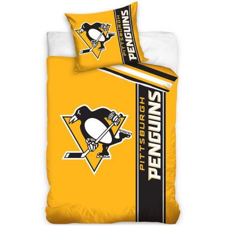 Mikroplyšové posteľné obliečky NHL Pittsburgh Penguins