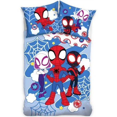 Mikroplyšové posteľné obliečky Spidey a jeho úžasní priatelia