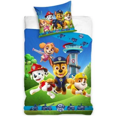 Mikroplyšové posteľné obliečky Tlapková patrola - Bežíme do akcie