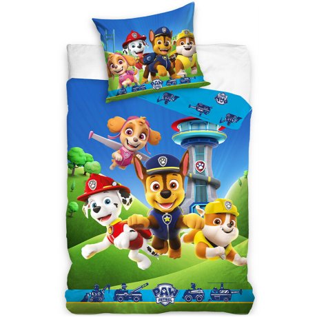Mikroplyšové posteľné obliečky Tlapková patrola - Bežíme do akcie
