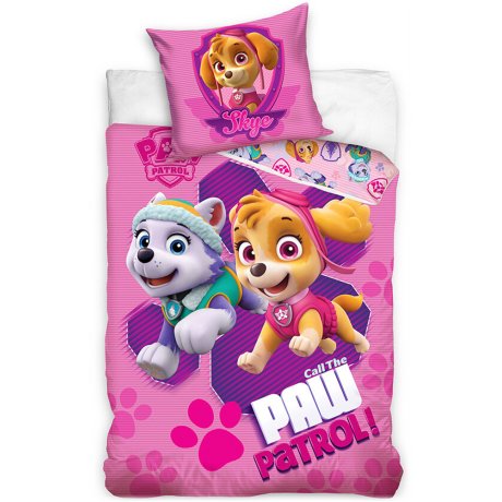 Mikroplyšové posteľné obliečky Tlapková patrola - Odvážne záchranárky