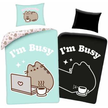 Bavlnené posteľné obliečky Pusheen - I'm Busy