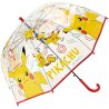Detský transparentný dáždnik Pokémon Pikachu s automatickým otváraním a kovovou konštrukciou. Plastová rukoväť je hladká a príjemná do ruky. Priemer roztvoreného dáždnika 70 cm, dĺžka zloženého je 65 cm.