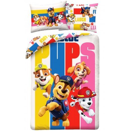 Bavlnené obliečky na posteľ Labková patrola - Rescue Pups