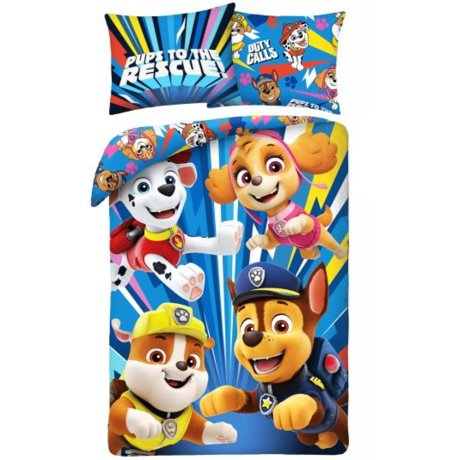 Bavlnené obliečky na posteľ Labková patrola - Pups to the Rescue!