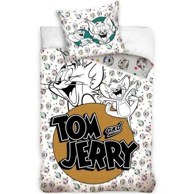 Bavlnené posteľné obliečky Tom & Jerry
