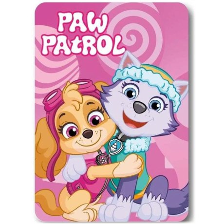 Dievčenská fleecová deka Paw Patrol - Skye a Everest
