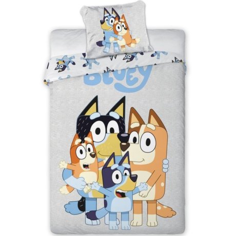 Bavlnené posteľné obliečky Bluey - rodinka
