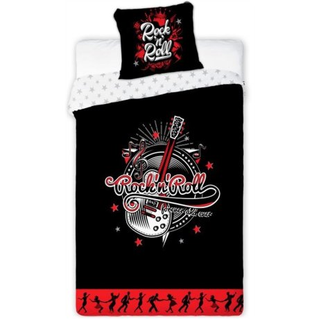 Bavlnené posteľné obliečky Rock'n'Roll - so svietiacim efektom