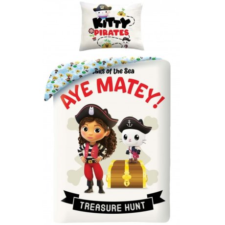 Bavlnené posteľné obliečky Gábinin kúzelný domček – Pirátky