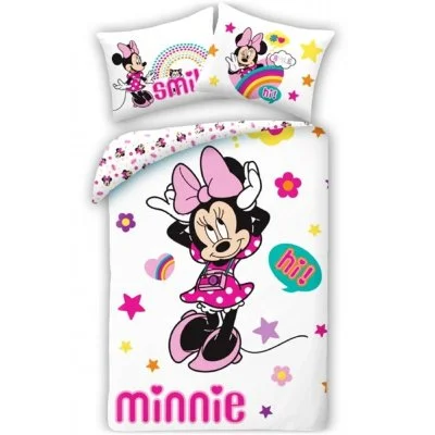 Bavlnené posteľné obliečky Minnie Mouse - Hi & Smile