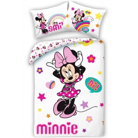 Bavlnené posteľné obliečky Minnie Mouse - Hi & Smile