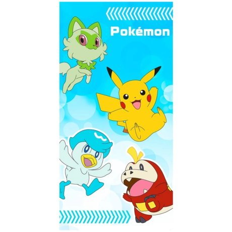 Bavlnená plážová osuška Pokémon - Chyť ich všetkých!