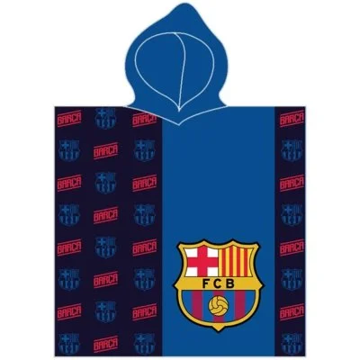 Detské froté pončo - osuška s kapucňou FC Barcelona