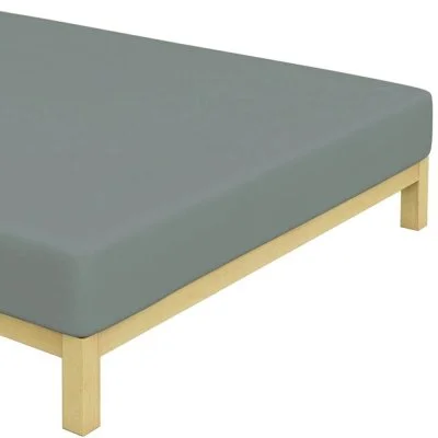 Jersey prestieradlo na jednolôžko - 90 x 200 cm - tmavo šedé