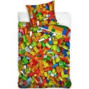 Detské bavlnené posteľné obliečky Stavebnicové kocky