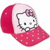 Detská šiltovka s motívom Hello Kitty. Prednú stranu zdobí obrázok legendárnej mačičky s typickou mašľou na ušku, ktorá robí radosť dievčatkám už cez 50 rokov. Na zadnej strane je nastaviteľný pásik na suchý zips. Ponúkame ju iba vo veľkosti 53, vhodné pre malé slečny približne od 6 do 10 rokov.