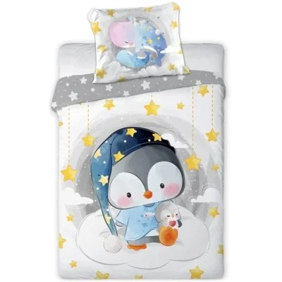 Obliečky do detskej postieľky s Tučniakom