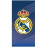 Licencovaná osuška FC Real Madrid s motívom El Escudo, teda klubového erbu. Je vyrobená z dobre savého mikrovlákna s gramážou 300 g/m². Rozmery 70 × 140 cm.