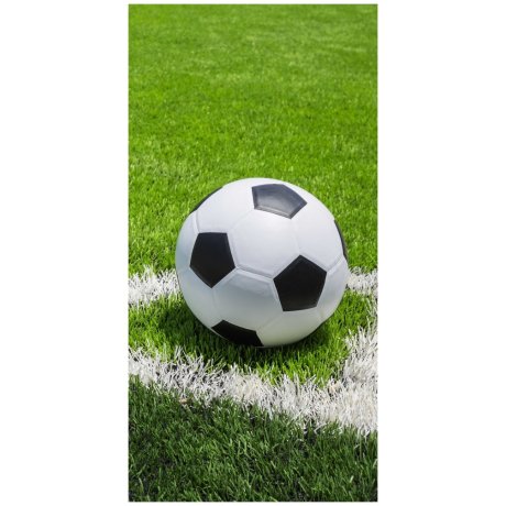 Bavlnená plážová osuška s futbalovou loptou