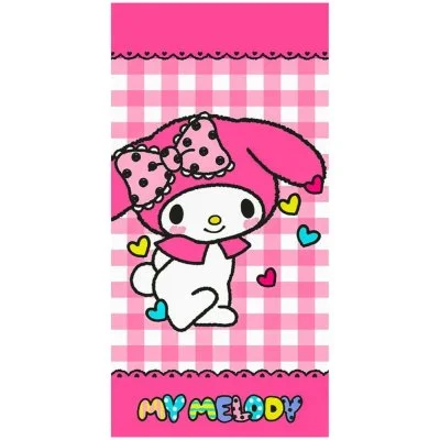 Bavlnená plážová osuška My Melody - Ružový zajačik