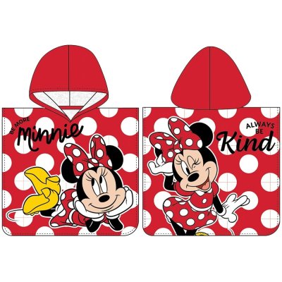 Dievčenské plážové pončo Minnie Mouse - Always be kind