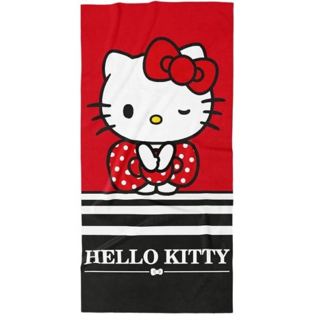 Bavlnená plážová osuška Hello Kitty - Malá parádnica