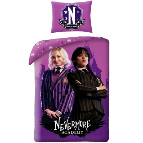 Posteľné obliečky z mikrovlákna Wednesday – Nevermore Academy