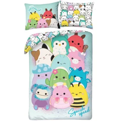 Posteľné obliečky z mikrovlákna Squishmallows – Squish Squad