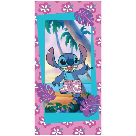 Bavlnená plážová osuška Lilo & Stitch – Jednoducho Havaj!
