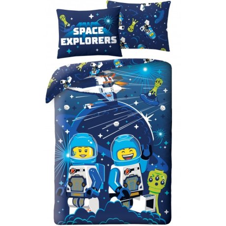 Posteľné obliečky z mikrovlákna LEGO - Space Explorers