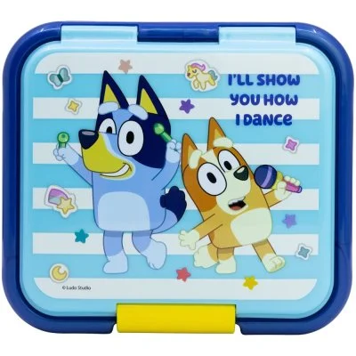 Robustný multibox na desiatu Bluey s 3 priehradkami